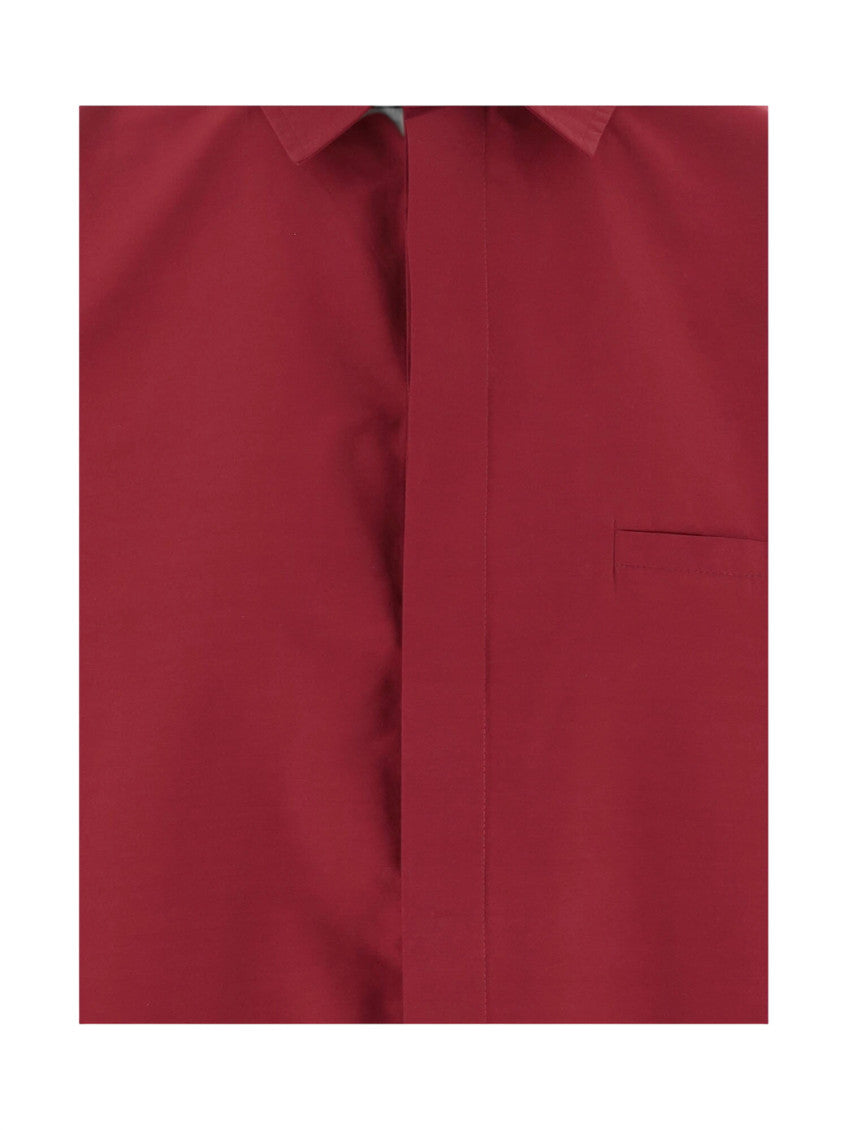 Red Relaxed Solid Shirt 3