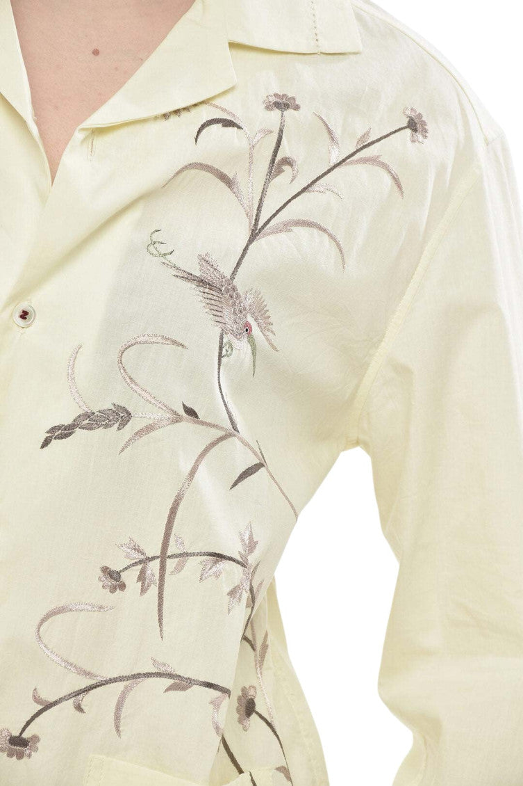 Light Yellow Embroidered Shirt 3