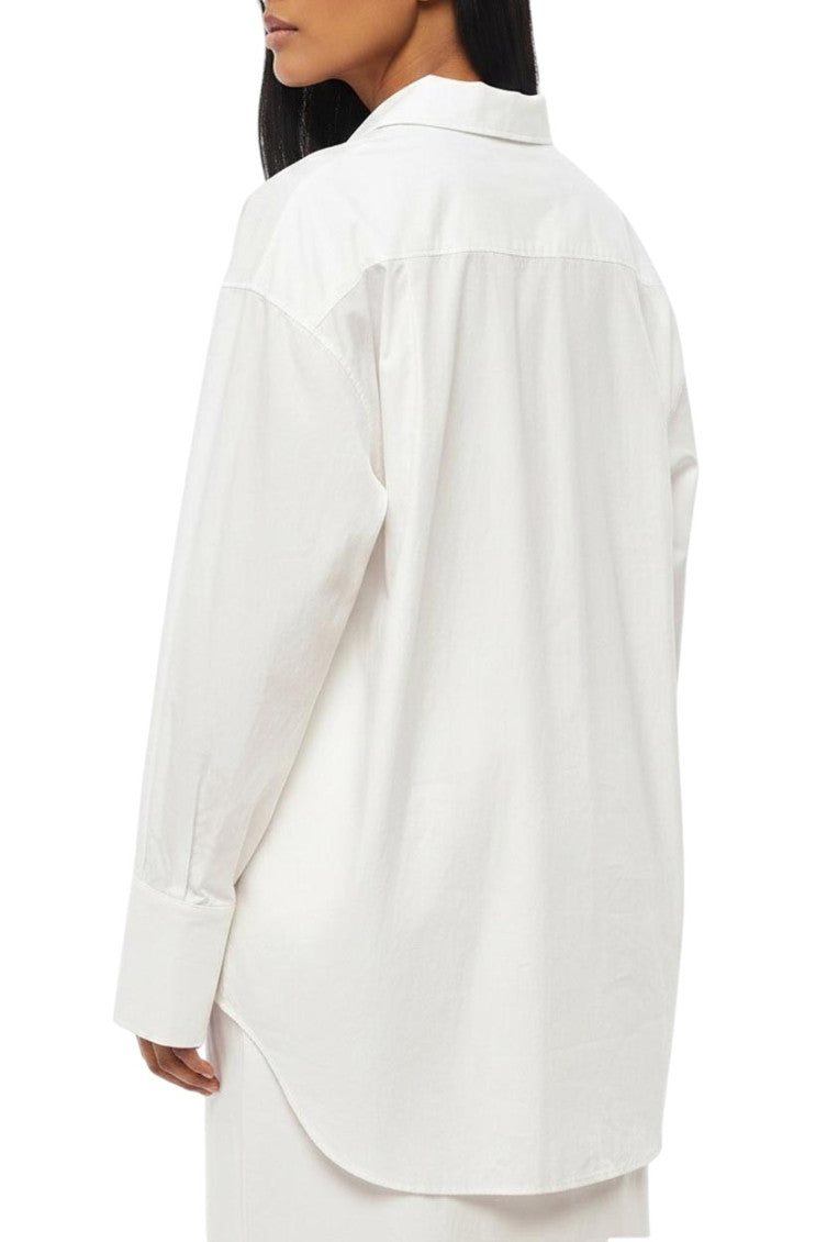 White Oversized Solid Shirt 2