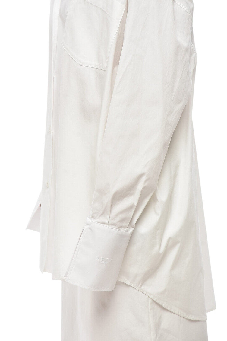 White Oversized Solid Shirt 3