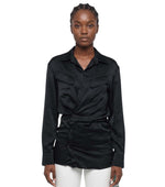 Black Slim Solid Shirt 1