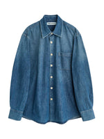 Blue Oversized Denim Shirt 1
