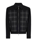 Black Check Zip Up Jacket 1