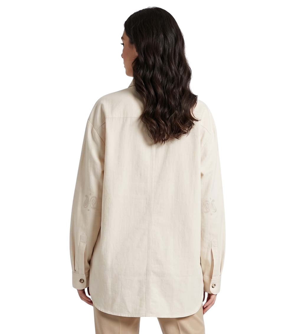 Off White Solid Shirt 2