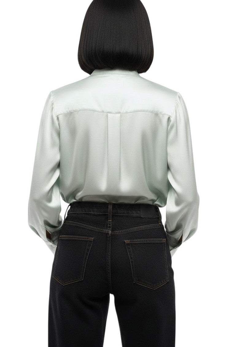 Sky Blue Regular Solid Shirt 2