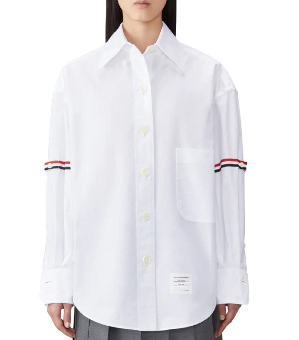 White Oversized Solid Shirt 1