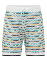 White Regular Knitted Shorts 1