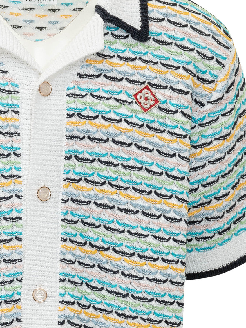 White Regular Knitted Shirt 3