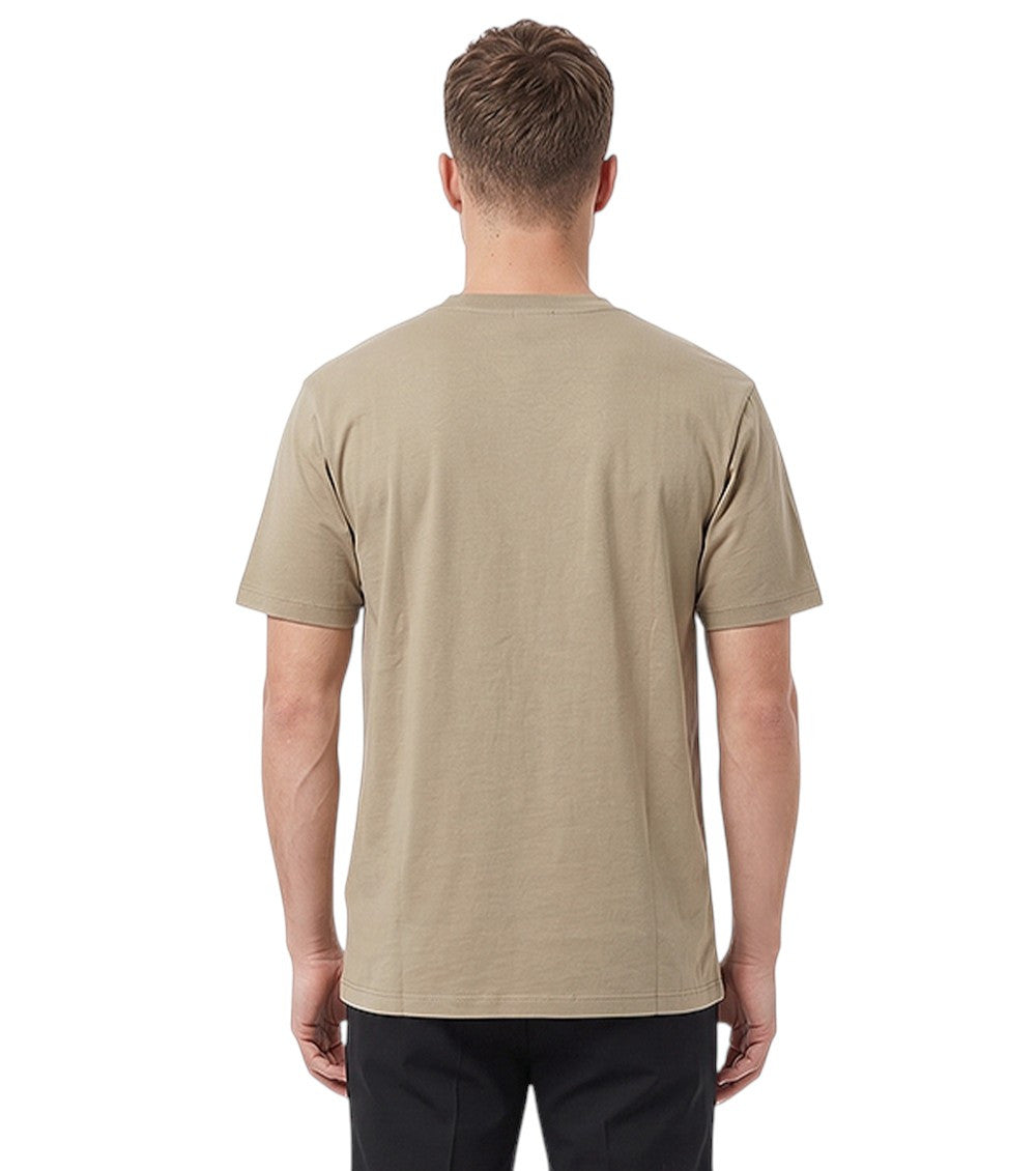 Beige Slim Logo T-Shirt 2