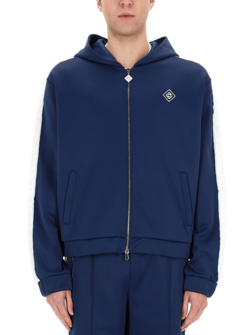 Navy Blue Hood Jacket 1