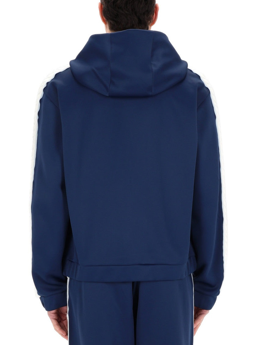Navy Blue Hood Jacket 3