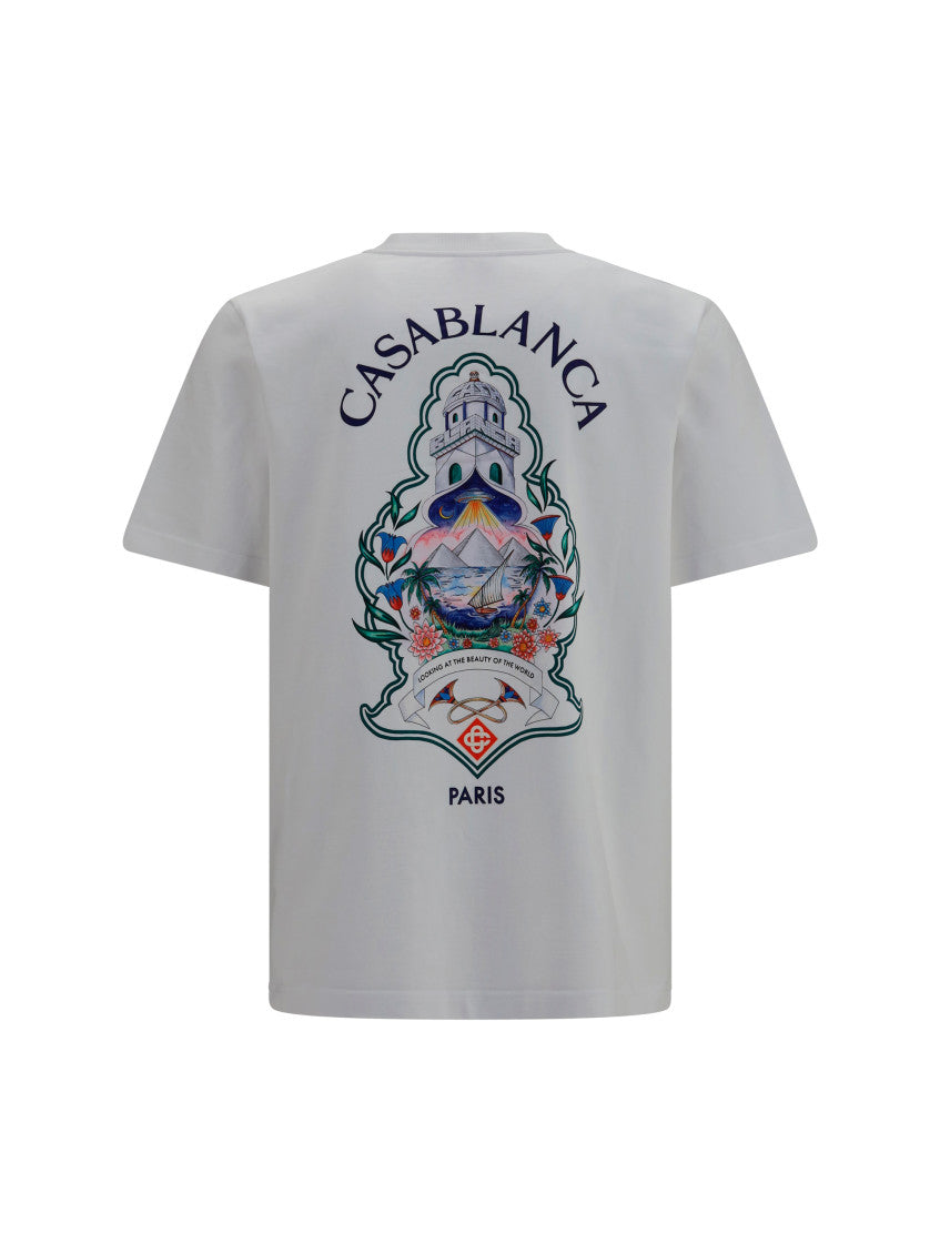 White Crew Neck T-Shirt 2