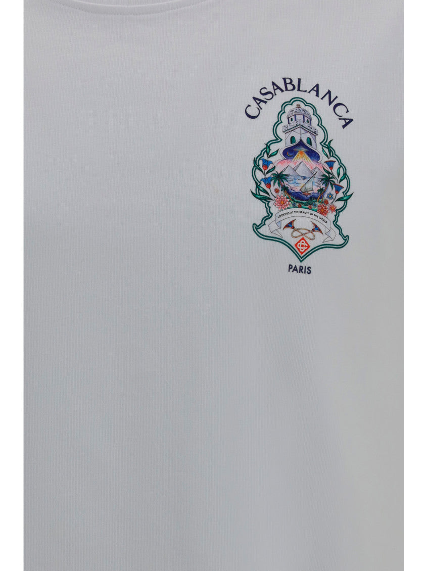 White Crew Neck T-Shirt 3