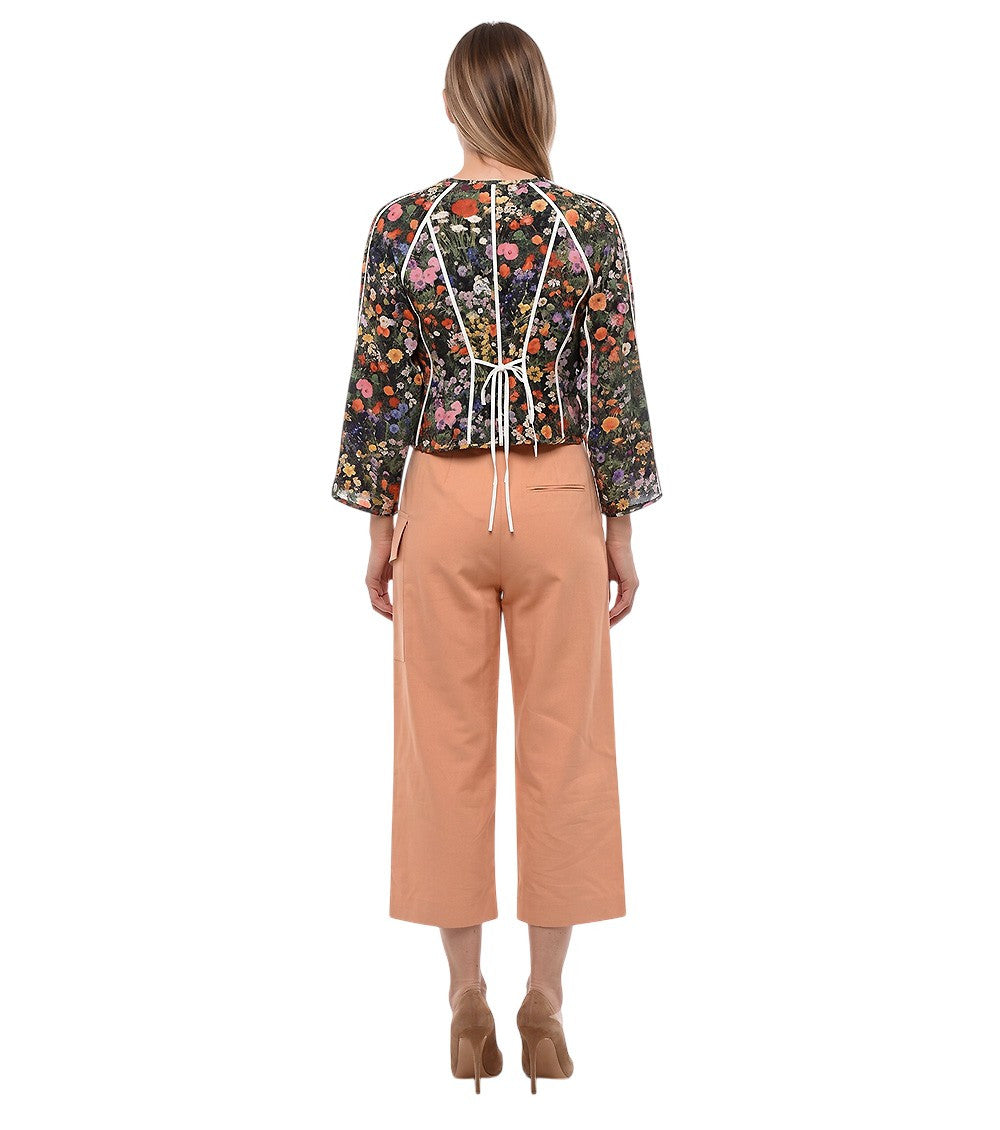 Light Pink Straight Cargos Pants 2