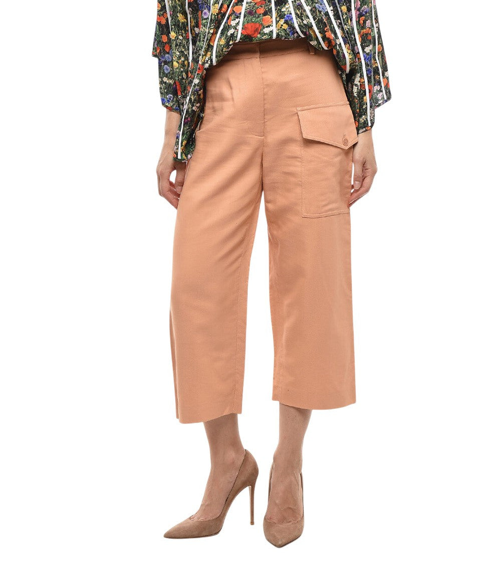 Light Pink Straight Cargos Pants 3
