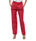 Red Tailored Pleated Pants 1