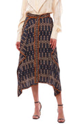 Multicolor Geometric Midi Skirt 1