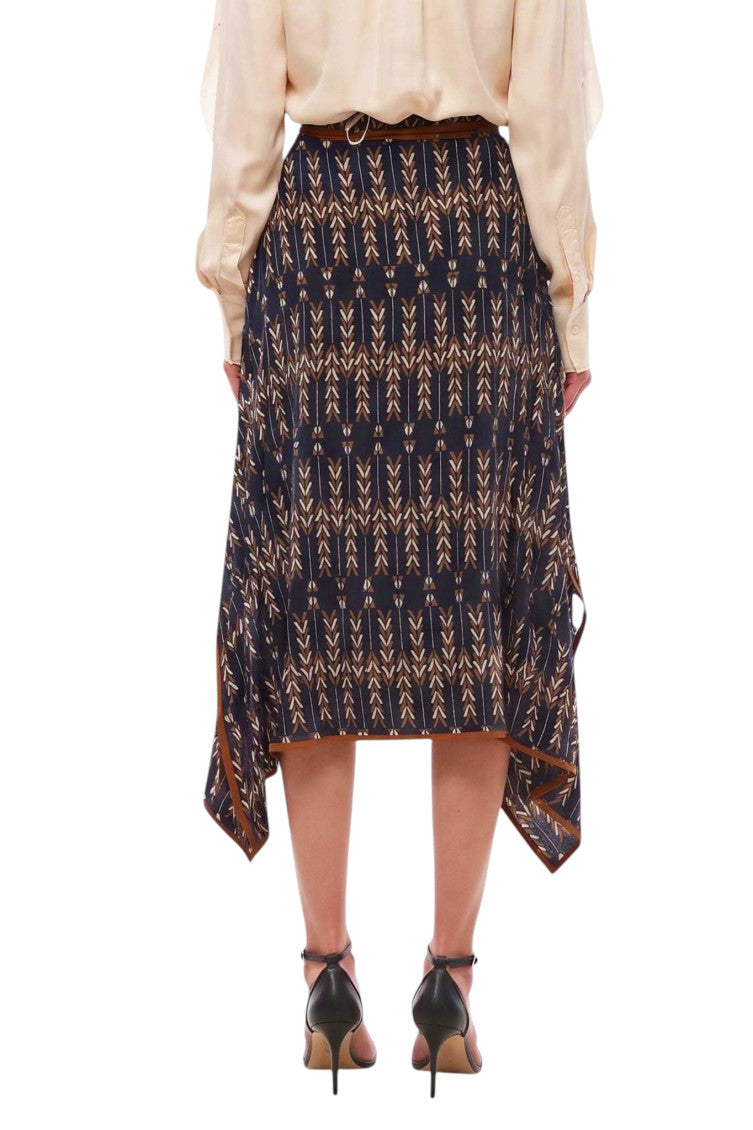 Multicolor Geometric Midi Skirt 2