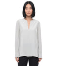 Light Blue V Neck Top 1