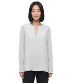 Light Blue V Neck Top 1
