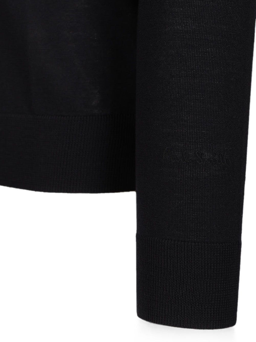 Black Crew Neck Sweater 4