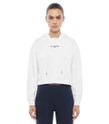 White Logo Hood Hoodie 1