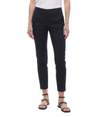 Navy Blue Slim Flat Front Pants 1