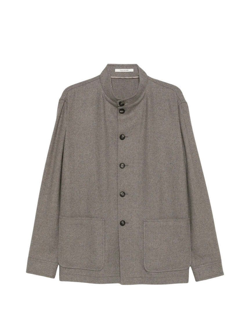 Taupe Regular Shirt Jacket 1