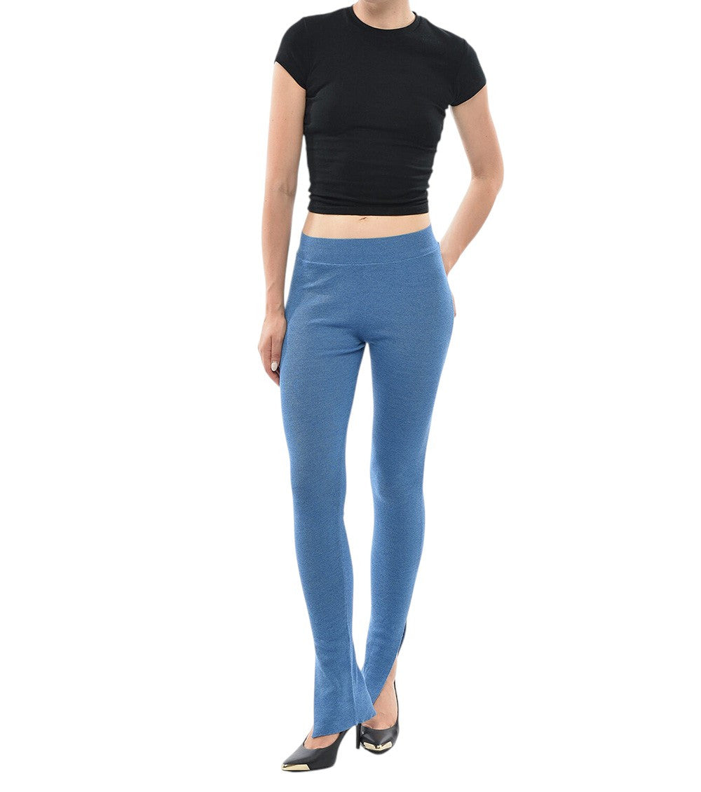 Blue Skinny Elasticated Pants 4