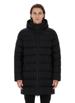 Black Hooded Down Jacket 1