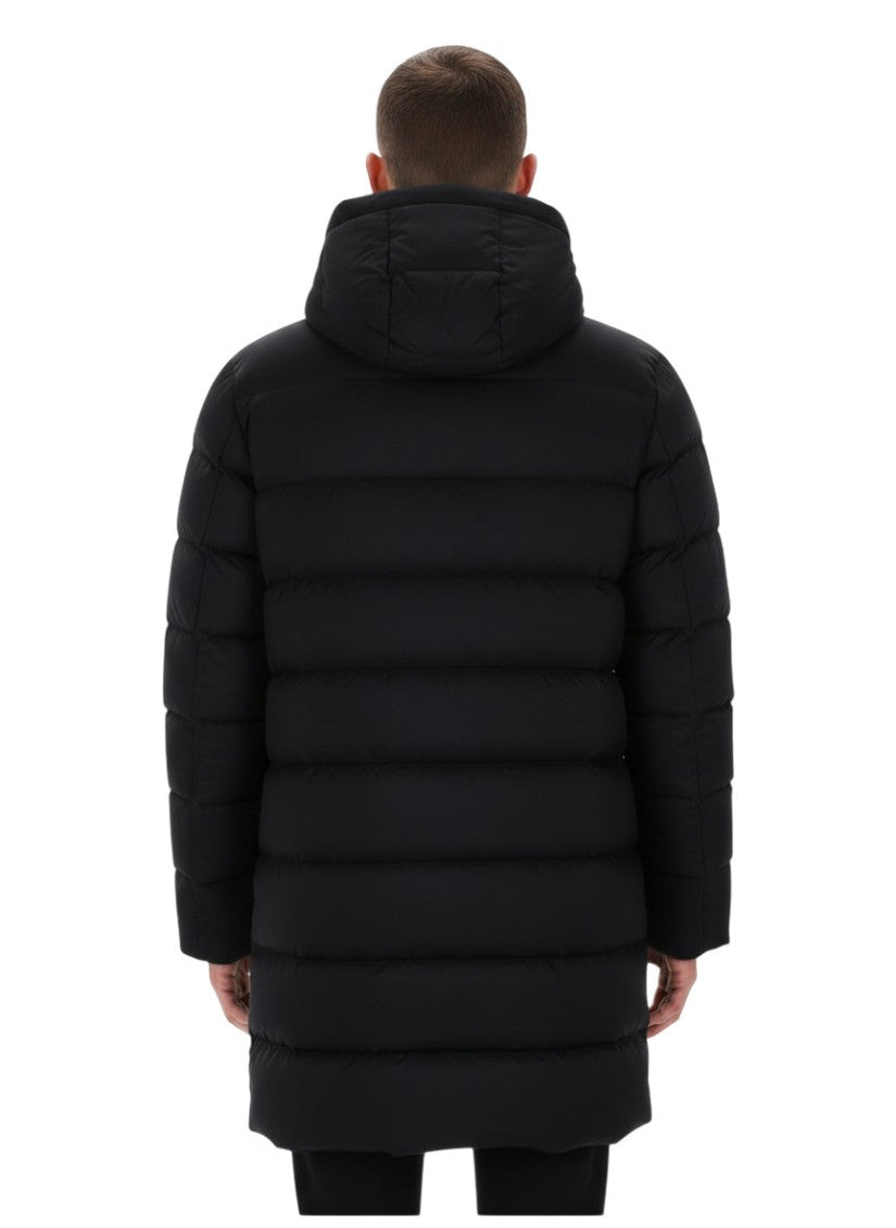 Black Hooded Down Jacket 2