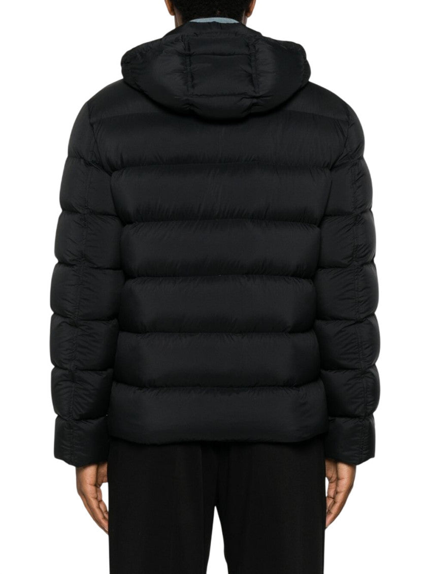 Black Quilted Hood Jacket 2