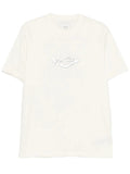 Beige Logo Crew Neck T-Shirt 1