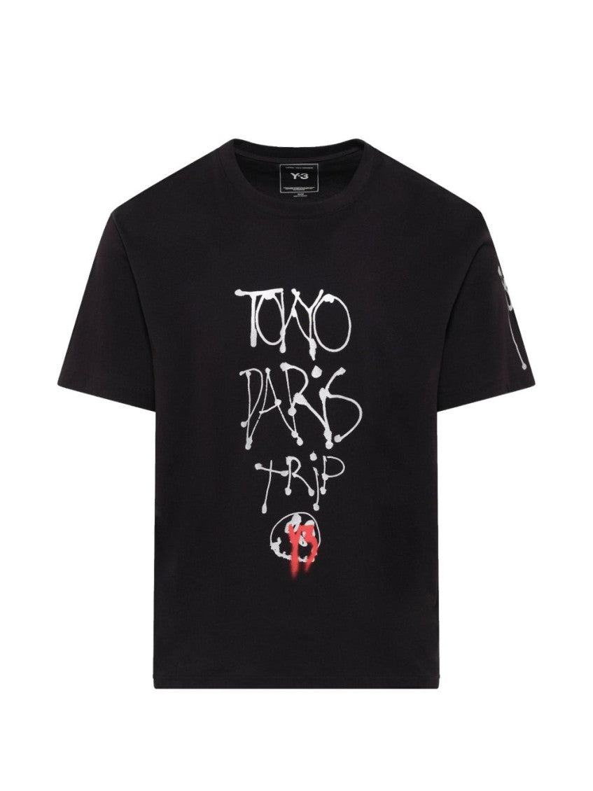 Black Graphic Print T-Shirt 1