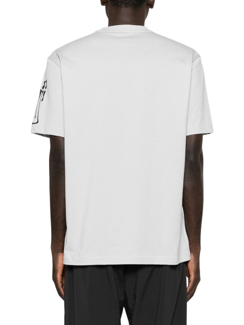 Grey Graphic Print T-Shirt 2