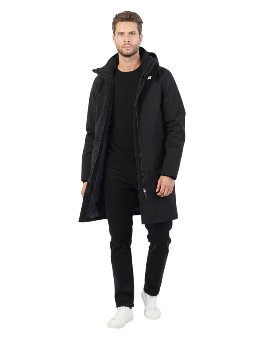 Black Hooded Parka Jacket 1