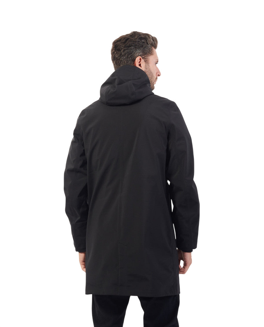 Black Hooded Parka Jacket 3
