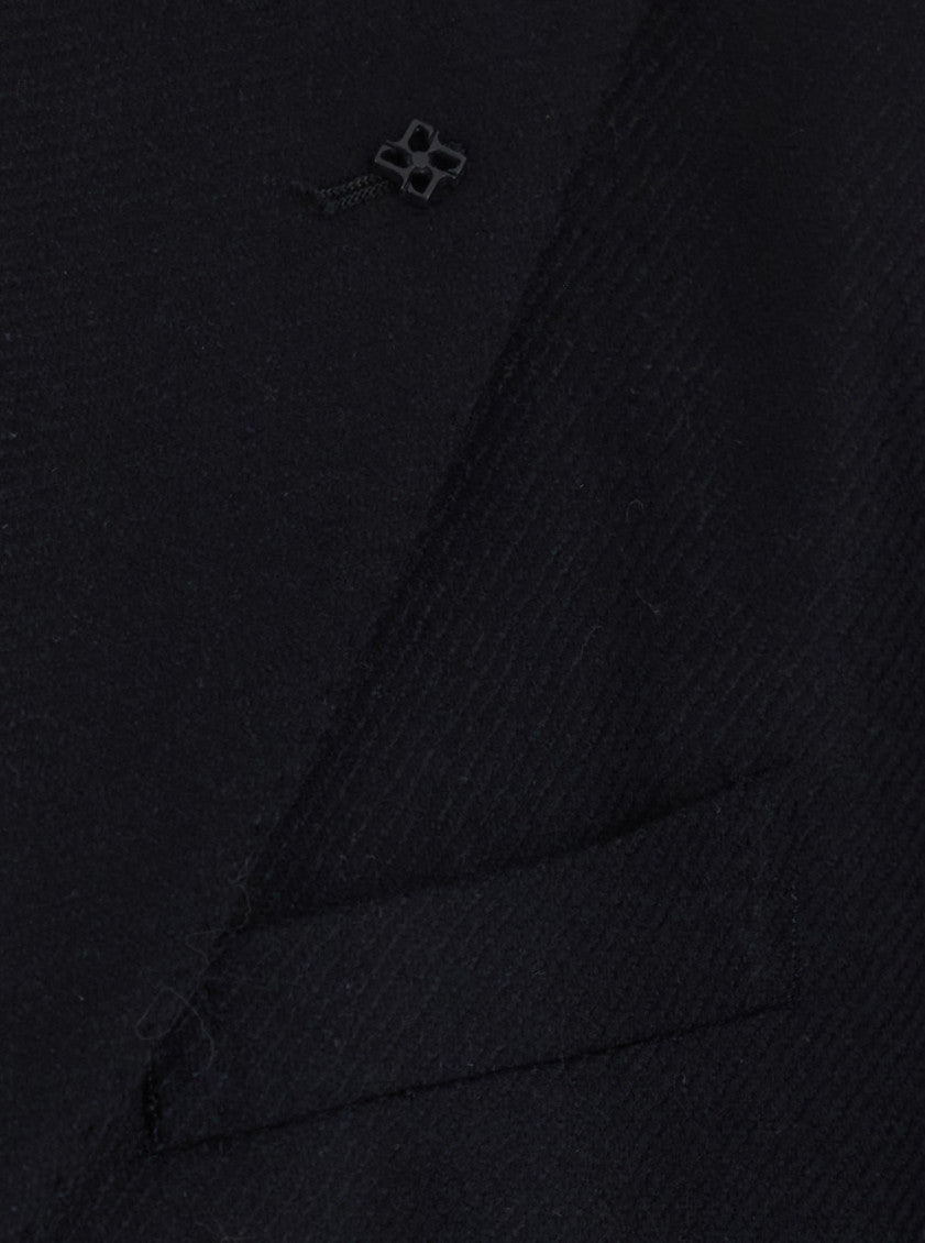 Black Peaked Lapel Blazer 3
