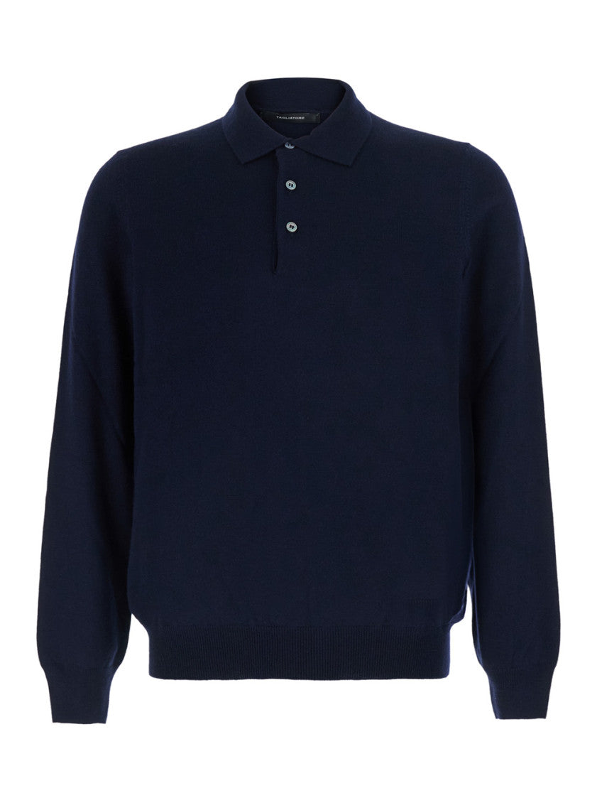 Navy Blue Polo Sweater 1