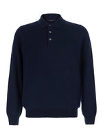 Navy Blue Polo Sweater 1