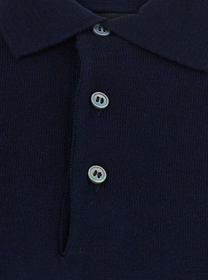 Navy Blue Polo Sweater 3