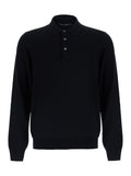 Black Regular Polo Sweater 1