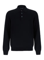 Black Regular Polo Sweater 1