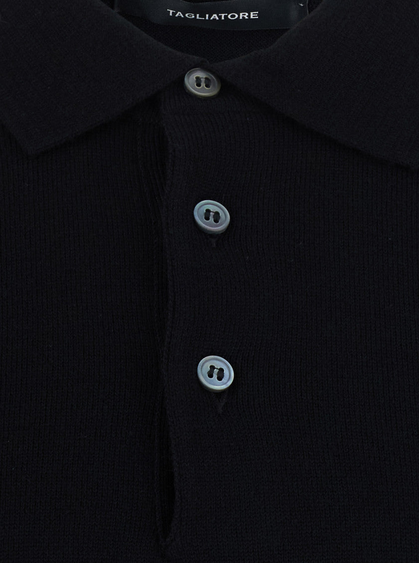 Black Regular Polo Sweater 3