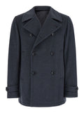 Dark Grey Double Breasted Coat 1