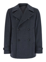 Dark Grey Double Breasted Coat 1