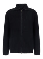 Black Zip-Up Cardigan 1