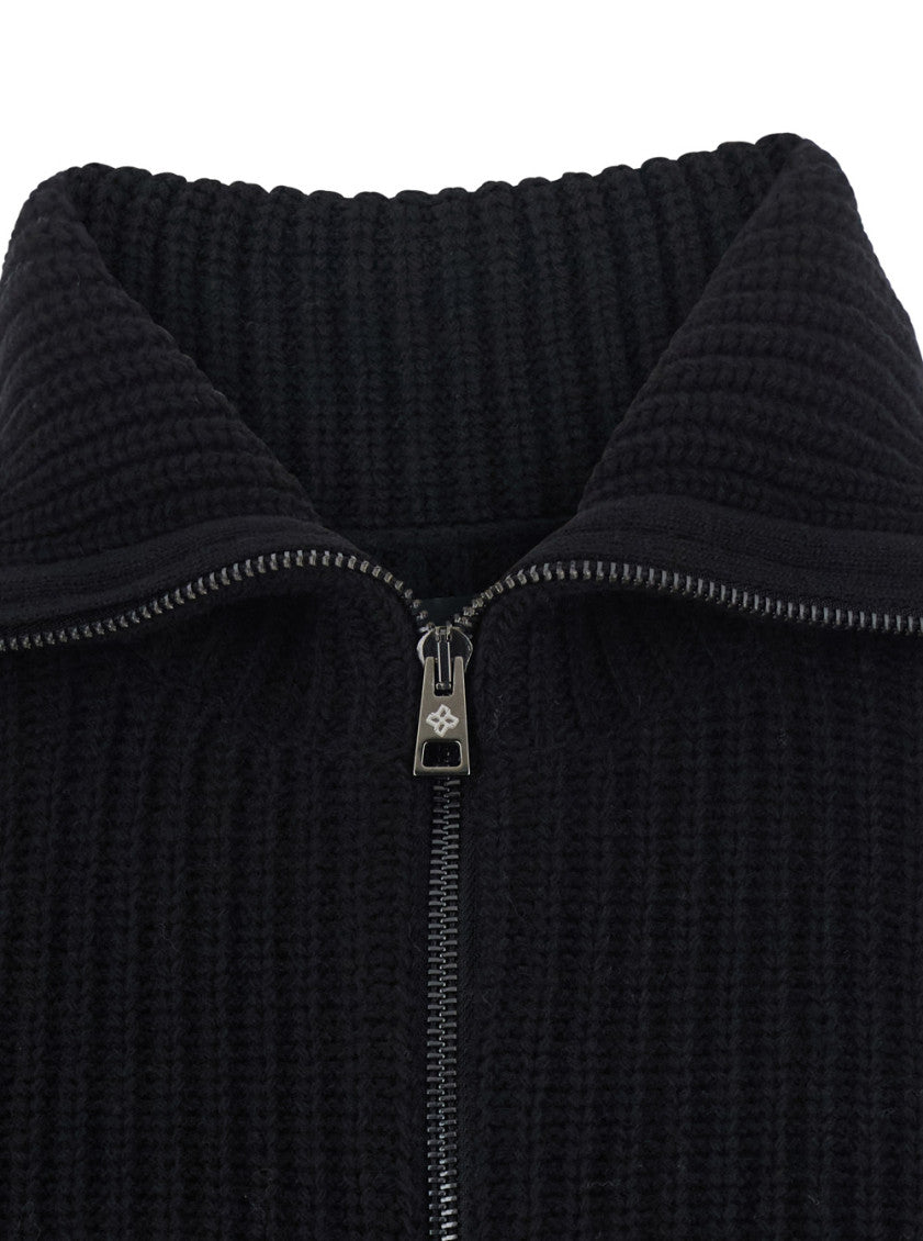 Black Zip-Up Cardigan 3