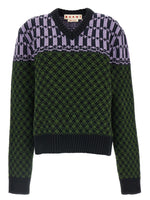 Multicolor V Neck Sweater 1