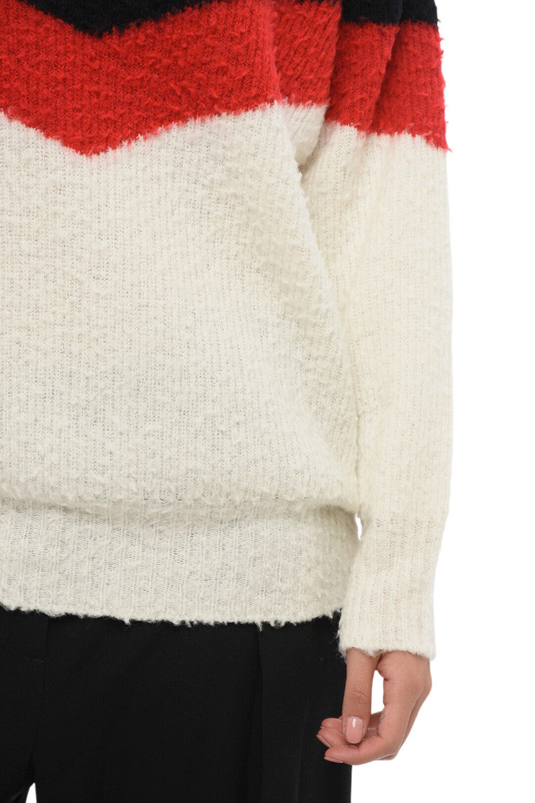 Multicolor Color Block Crew Neck Sweater 3